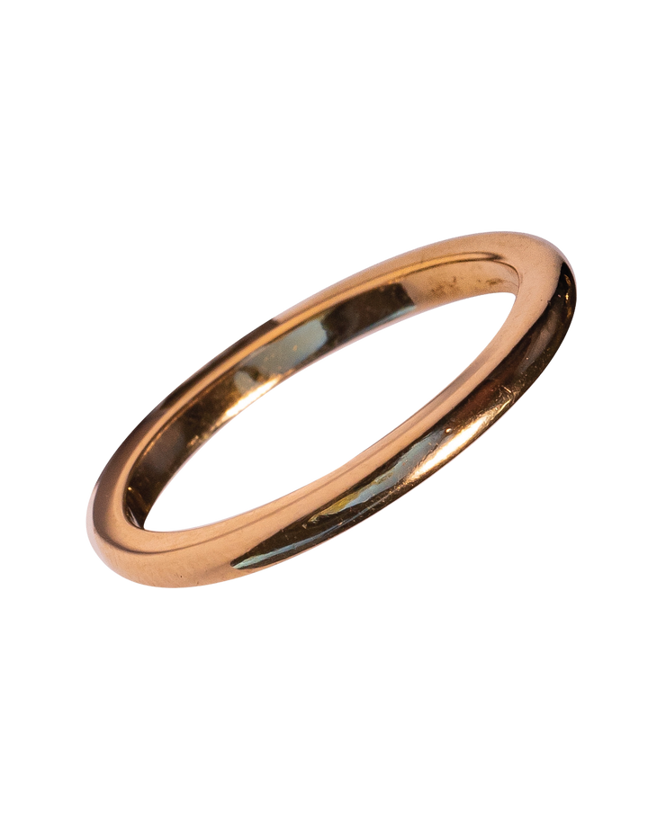 Vintage 14k Yellow Gold 1.90mm Classic Beveled Band