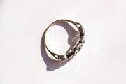 Very Early Victorian, c. 1840 Silver over 18k 0.70 CTW Old Mine Five Stone Diamond Ring