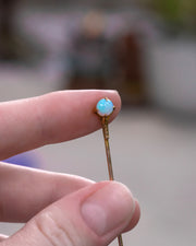 Victorian 15k Rose Gold 0.46 CT Opal Griffin Talon Stick Pin
