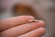 Vintage 9k Rose Gold Hallmarked Shoe Charm for Good Luck, Health and Favor in New Beginnings