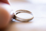 1950s 14k 0.52 CTW G VVS2 Emerald Cut Diamond Engagement Ring & JR Wood ArtCarved Wedding Band Bridal Set