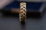 Vintage 14k Heavy Articulated Interwoven Braided Band