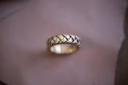Vintage 14k Heavy Articulated Interwoven Braided Band