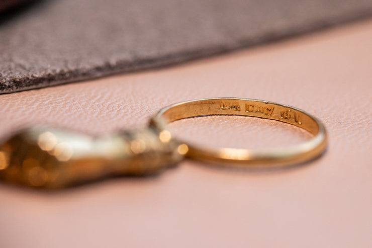 Vintage 14k Italian Mano Figa Articulated Charm Ring
